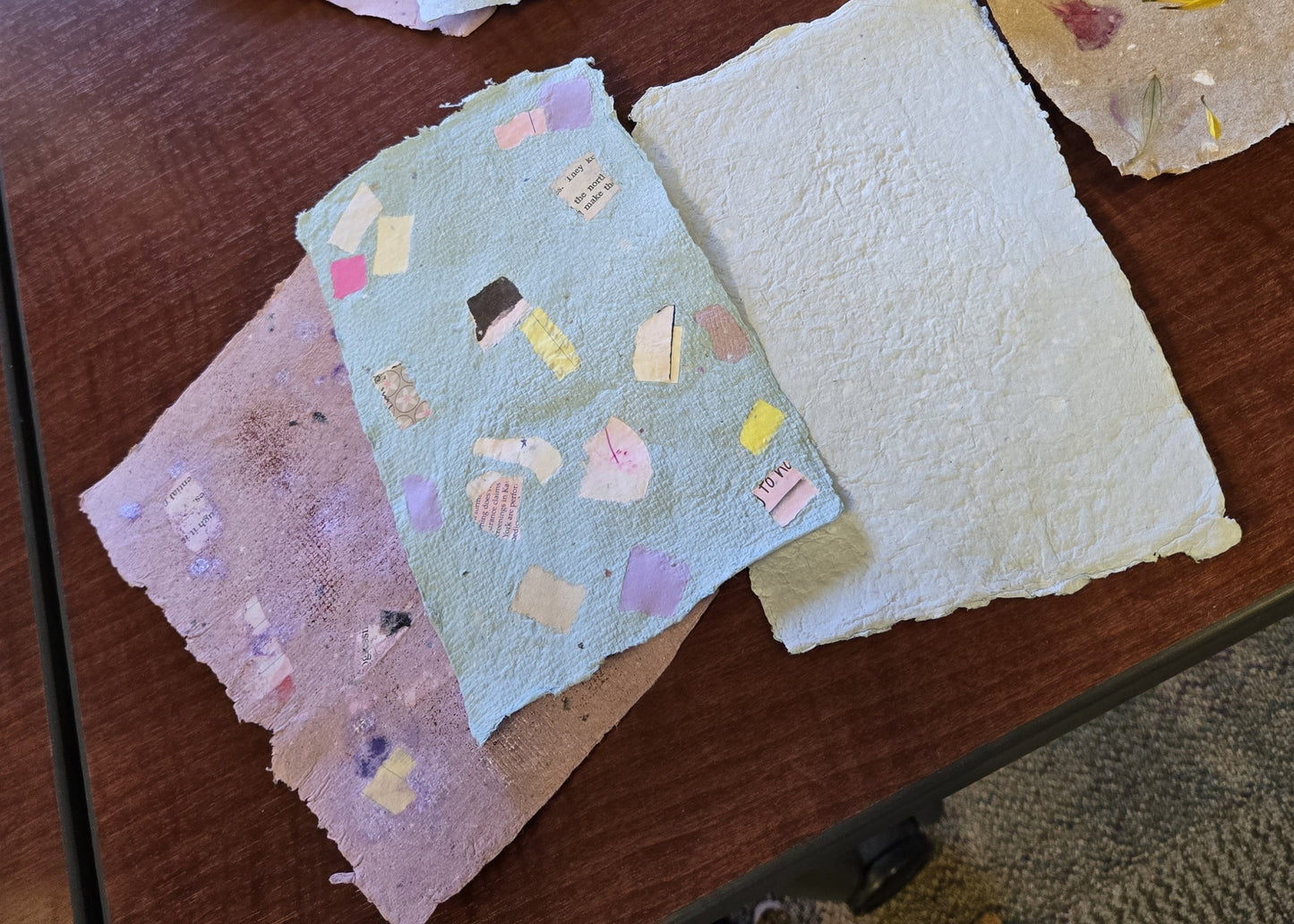 Handmade paper making class at Mountain Readiness Expo - May 2, 2025 in Harmony, NC
