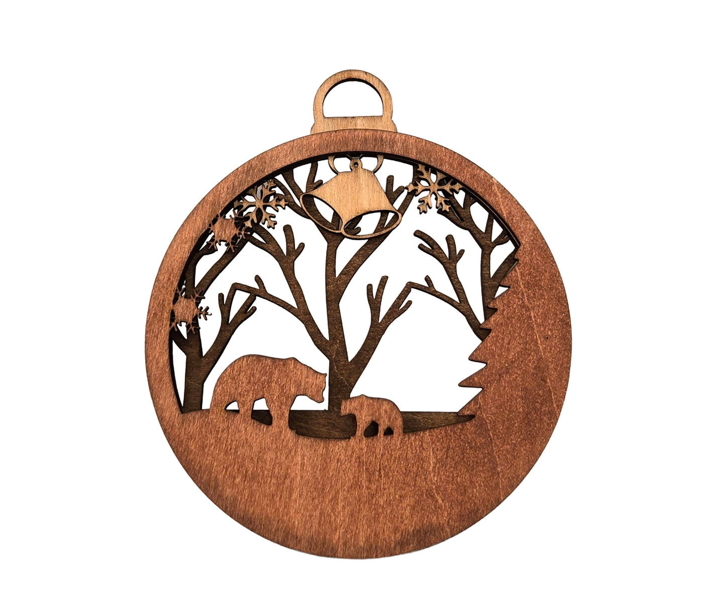 O37-Bauble ornament bears bells snowflakes